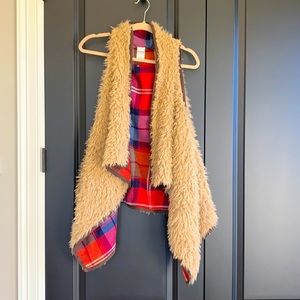 Massimo XXL faux fur sweater vest